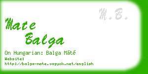 mate balga business card