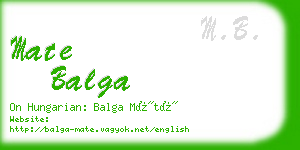 mate balga business card